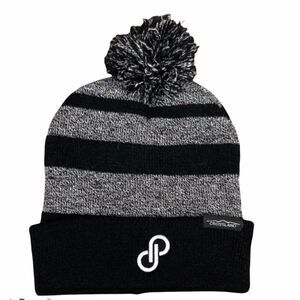 POSHMARK Pom Pom Beanie Embroidered NEW